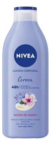 Locion Corporal Nivea Cereza Y Aceite De Jojoba X 400ml/393g - Imagen 3