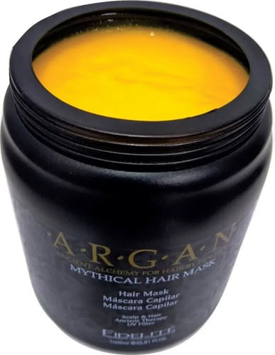 Fidelite Mascara Capilar Argan Mythical X1000ml Hidratacion Brillo Suavidad Nutricion Reparacion Filtro Uv Uso Profesional Ideal Estetica Peluqueria - Imagen 3