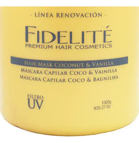 Fidelité Renovación Máscara Capilar Coco Y Vainilla X 1000gr - Imagen 5