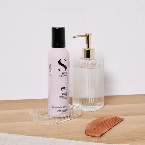 Alfaparf Semi Di Lino Firming Mousse 250ml Fijación Fuerte - Imagen 2