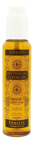 Mythical Argan Elixir Oil Fidelite Aceite Cabello Nutritivo e Hidratante Multifunción x 120ml Oleo Extraordinario Serum Reparador Puntas Anti Frizz Protector Termico Con Vitamina E Filtro Uv Brillo - Imagen 3